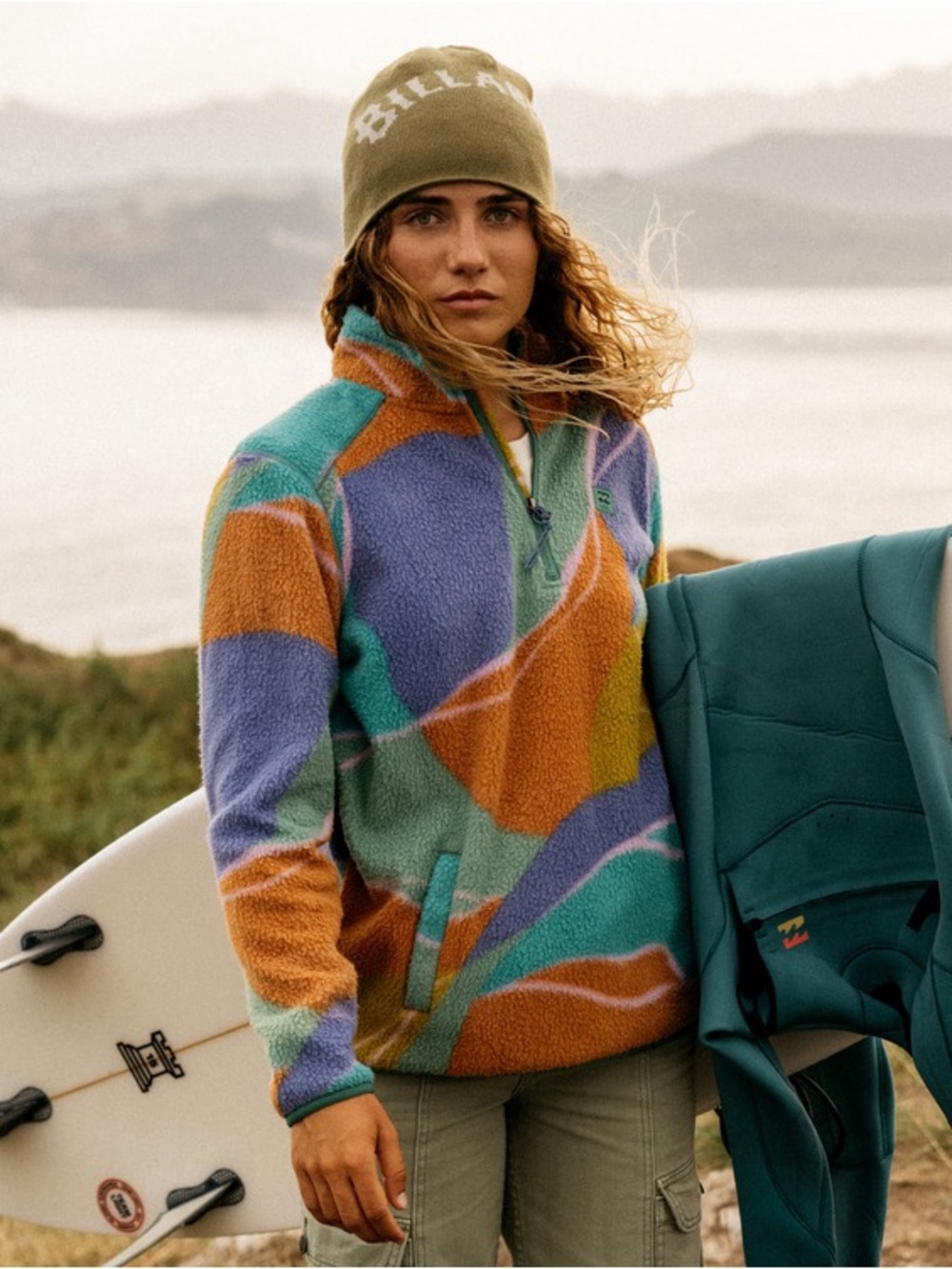 Billabong multicolour Quarter-Zip fleece